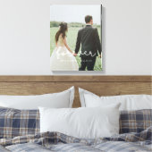 Foto van een schattige bruiloft canvas afdruk (Insitu (Slaapkamer))