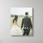 Foto van een schattige bruiloft canvas afdruk (Voorkant)