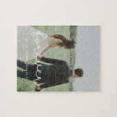 Foto van een schattige bruiloft legpuzzel (Horizontaal)