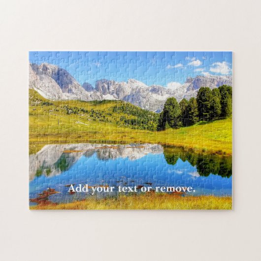 Foto van een schilderachtig berglandschap; legpuzzel (Horizontaal)