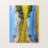 Foto van een schilderachtig berglandschap; legpuzzel (Verticaal)