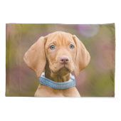 Foto van een scholier uit Hongarije Vizsla Dog Pup Kussensloop (Achterkant)