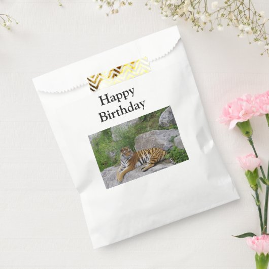 Foto van een Siberische tijger Bedankzakje (Gezegeld)