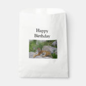 Foto van een Siberische tijger Bedankzakje (Voorkant)