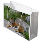 Foto van een Siberische tijger Groot Cadeauzakje (Voorkant Gekanteld)