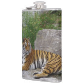 Foto van een Siberische tijger Heupfles (Links)