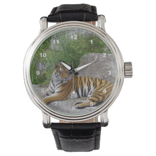 Foto van een Siberische tijger Horloge