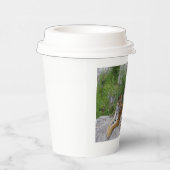 Foto van een Siberische tijger Papieren Bekers (Rechts)