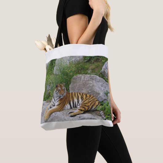 Foto van een Siberische tijger Tote Bag (Dichtbij)