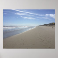 Foto van een strand in de Atlantische Oceaan bij e