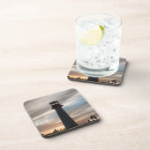 foto van een vuurtoren bier onderzetter (Rechterzijde)