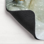 Foto van een White Horse and Bird in Winter Muismat (Hoek)