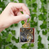Foto van een Wolf Sleutelhanger (Hand)