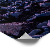 Foto van een zonsondergang over de Golden Gate Bri Poster (Hoek)