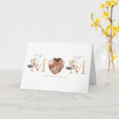 Foto van eerste Moederdag Botanische Gold Kaart (Gele Bloem)