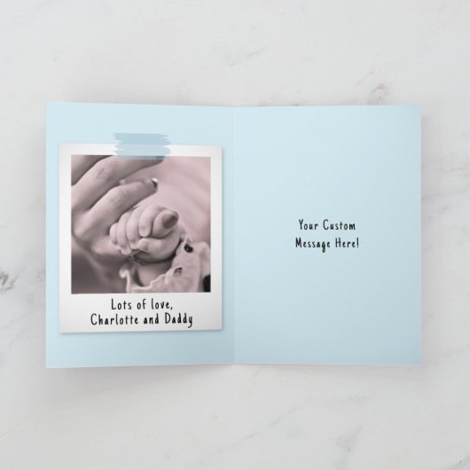 Foto van eerste Moederdag Snapshot Style Kaart (Binnen)