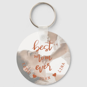 Foto van Elegant Best Mam Ever Calligraphy Sleutelhanger