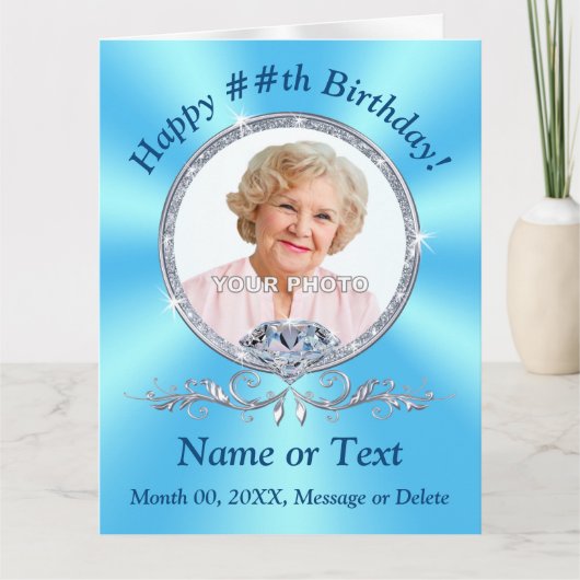 Foto van Elegant Birthday-kaarten voor haar Kaart (Voorkant)