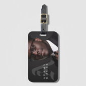 Foto van Elegant Black en White Classic Bagagelabel (Voorkant (verticaal))