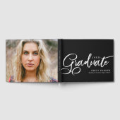 Foto van Elegant Black White Graduparty Gastenboek (Volledig)