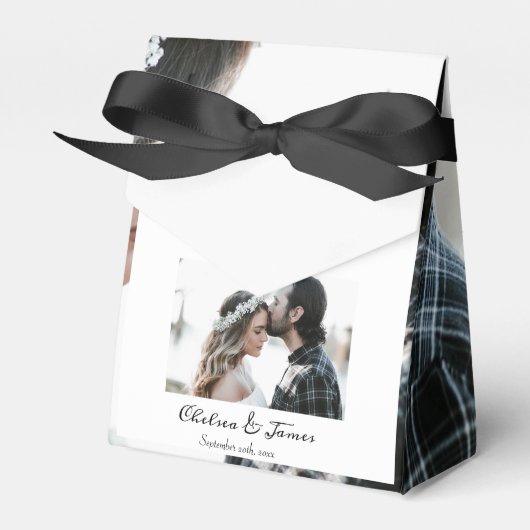 Foto van Elegant Calligrafie Bedankdoosjes (Voorkant Zijde)