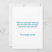 Foto van Elegant Copper and Blauwgroen Lijst Colla Kaart (Achterkant)