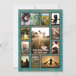 Foto van Elegant Copper and Blauwgroen Lijst Colla Kaart