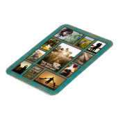 Foto van Elegant Copper and Blauwgroen Lijst Colla Magneet (Linkerzijde)