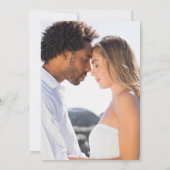 Foto van Elegant Dusty Blue Line Drawing Floral Kaart (Achterkant)