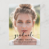 Foto van elegant en chic afstuderen briefkaart (Voorkant)