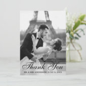 Foto van Elegant en Modern Weddenschap Hartelijk d Bedankkaart (Staand voorkant)