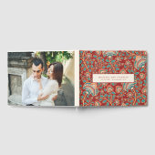 Foto van elegant en  rood flesje gastenboek (Volledig)