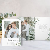 Foto van Elegant Eucalyptus Greenery Bedankkaart