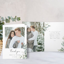 Foto van Elegant Eucalyptus Greenery Bedankkaart