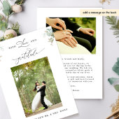 Foto van Elegant Eucalyptus Greenery Wedding Bedankkaart