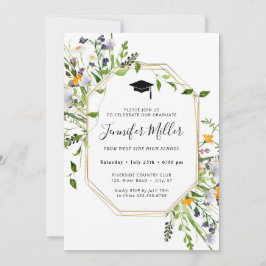 Foto van Elegant Floral Gradual Party Feestdagenkaart