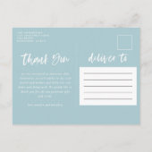 Foto van Elegant geboorteaankondiging bedankt Aankondigingskaart (Achterkant)