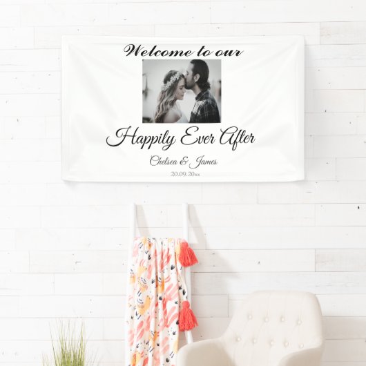 Foto van Elegant, gelukkig ooit Spandoek (Insitu)