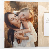 Foto van Elegant Gold Arch Prettige feestdagen Drieluik Kaart (Binnenzijde eerst)