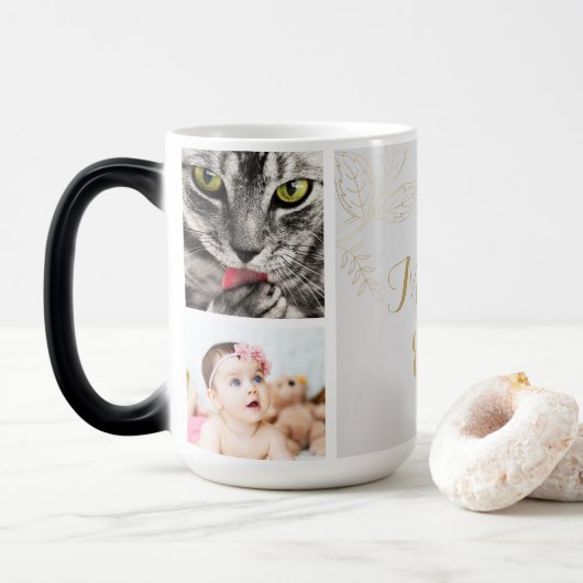 Foto van Elegant Gold Coolest Mam Ever Magische Mok (Met donut)