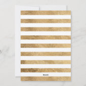 Foto van Elegant Gold-kerstboom, gehuwd en verrukt Feestdagenkaart (Achterkant)