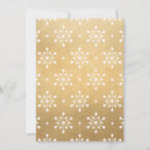 Foto van Elegant Gold Merry-kerstscript Feestdagenkaart (Achterkant)