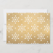 Foto van Elegant Gold Merry-kerstscript Feestdagenkaart (Achterkant)