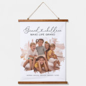 Foto van Elegant Grandouders Grandchildren Hangend Wandkleed (Voorkant)