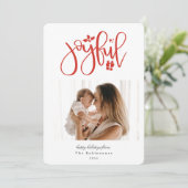 Foto van Elegant Joyful Feestdagenkaart (Staand voorkant)