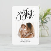 Foto van Elegant Joyful Feestdagenkaart (Staand voorkant)