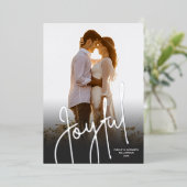 Foto van Elegant Joyful Folie Feestdagenkaart (Staand Voorkant)