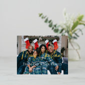 Foto van Elegant Kerstfeestdag Folie Feestdagen Briefkaart (Staand Voorkant)