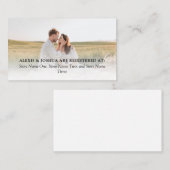 Foto van Elegant minimalist Wedding Gift Registry Informatiekaartje (Voorkant / Achterkant)
