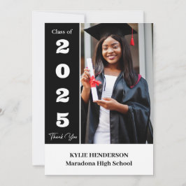 Foto van Elegant Modern Afstuderen Bedankkaart